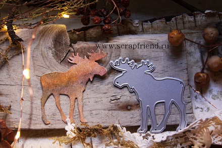 Нож для вырубки от Scrapfriend - Лось, 5,5х6см