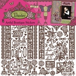 Набір наліпок - висічок HOTP - Artful Boutique Boutique Dazzles, розмір 30x30 см, 134 шт., колір чорний