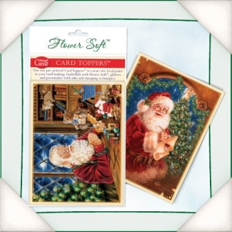Заготовка для листівки від Flower Soft - Workshop Santa, 6 шт.