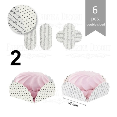 Набір паперових заготовок 010, ТМ Fabrika Dekoru, 6 штук, вибір кольору