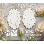 Чипборд ScrapBox - Силуети жіночий і чоловічий №2