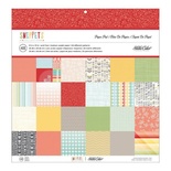Набір паперу для скрапбукінгу Studio Calico - Snippets Paper Pad, розмір 30x30 см, 24 аркуші