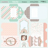 Аркуш двостороннього паперу Scrapmir - Конверти з колекції Happy Days, 20x20cм