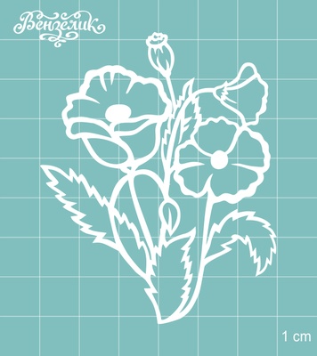 Чипборд від Вензелик - Макі, розмір: 59x73 мм