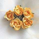 Розочка, цвет желто-оранжевый, 23 мм, 1 штука