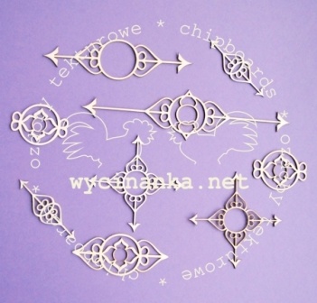 Чипборд від Wycianka - Орнаменти - орієнтири, 9 шт.