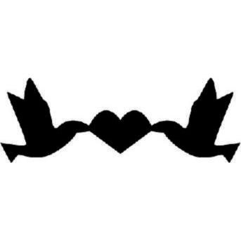 Фигурный дырокол Чарівна Мить - Голуби с сердцем, размер 1.8 см