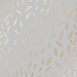 Аркуш одностороннього паперу з фольгуванням Golden Feather Gray, ТМ Фабрика Декору