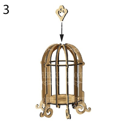 Декоративна клітка Завитки - M 051, ТМ Фабрика Декору