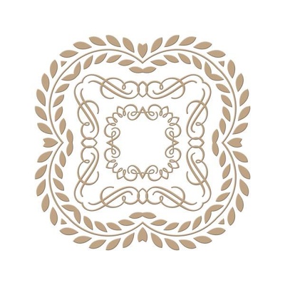 Пластини для фольгування від Spellbinders - Elegant Square