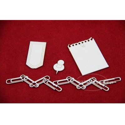 Чипборд Scrapiniec - Канцелярський набір, 14 штук