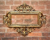 Пластикова рамка під золото від E.В.A., 5,6x4,3см