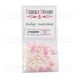 Набор пайеток - 107, размер 7 мм, большие звездочки, цвет светло-розовый, ТМ Фабрика Декора