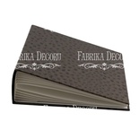 Заготовка альбома - Текстура - кожа страуса. Шоколадный, TM Fabrika Dekoru