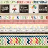 Аркуш скрап-паперу Echo Park - Border Strips, 30x30 см