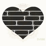Акриловий штамп Lesia Zgharda SV066 ДОЩАТЕ СЕРДЕЧКО, 4.4x3.5см