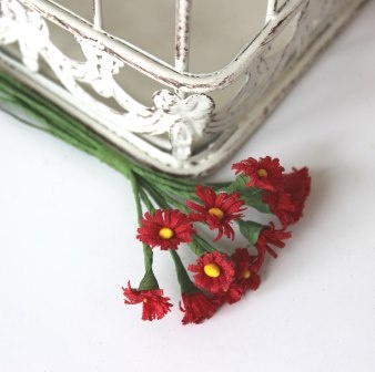 Хризантемы, цветочек 15 мм, стебелек 10 см, 12 шт.