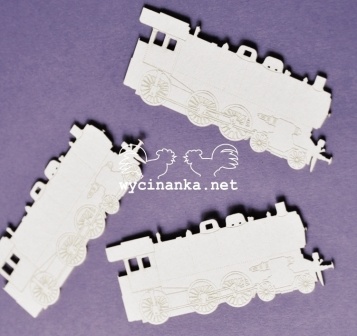 Чипборд от Wycianka - Ретро - паровозики, 3 дет.