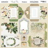 Аркуш двостороннього паперу для скрапбукінгу від Scrapmir - Конверти - Family Tree, 20x20cм