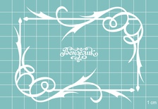 Чипборд від Вензелик - куточки 16, розмір: 107x79 мм