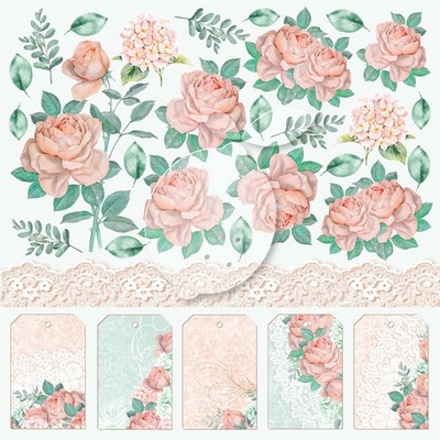 Набір скрап-паперу LemonCraft - Love of my life, LATIN 55x30.5см, двосторонній