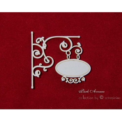 Чипборд Scrapiniec - Рамка-вывеска Park Avenue 04, 1 штука