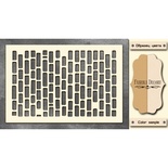 Чипборд Фабрика Декору - Цегла ики 3, колір молочний, крафт