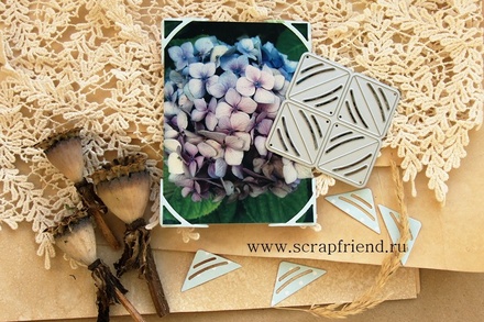 Нож для вырубки от Scrapfriend - 8 фотоуголков Лючия