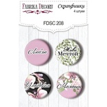 Набір скрап-фішок ТМ Фабрика Декору з 4 шт. №208