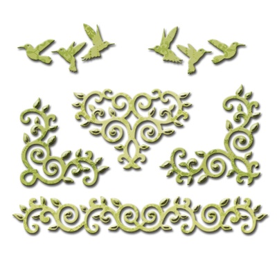 Ніж для вирубки від Spellbinders - Draping Vines Elements