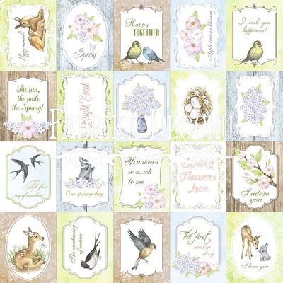 Набір малюнків для декорування Фабрика Декору - карточки Smile of Spring (англ.)