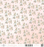 Лист скрапбумаги от ScrapEgo - Зайка, Лапочка-дочка, 30,5х30,5см