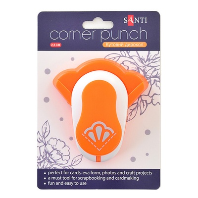 Дырокол угловой -  фигурные прорези для фото, 2,5 см, дизайн 5, ТМ Santi