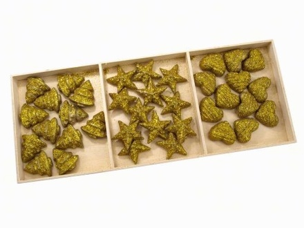 Набір прикрас "Різдвяна декорація", колір золото