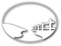 Ніж для вирубки від Memory Box - Country Fence Oval Frame
