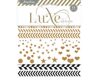 Металізовані натирки від Pink Paislee - Luxe Collection - Confetti Rub Ons - and and