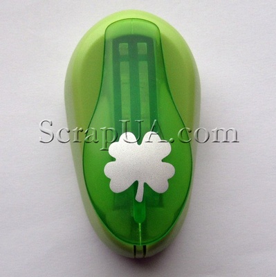 Фигурный дырокол Чарівна Мить - Лист клевера, размер 1.8 см