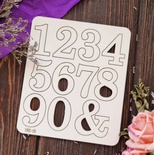 Чипборд Набір цифри