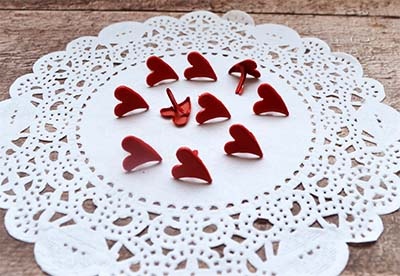 Брадси "Серце", 12м, колір червоний, 10 шт.