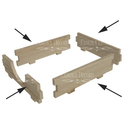 Заготовка ТМ Фабрика Декору - Дерев’яний органайзер "Млин" для олівців і паперу