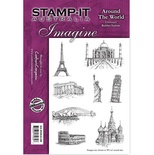 Набор резиновых штампов от Crafter's Companion - Around The World, 8 шт.