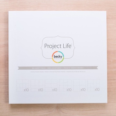 Набор файлов с кармашками Project Life by Becky Higgins - Photo Pocket Pages - Big Variety Pack 1, 60 штук
