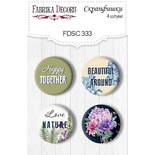 Набір скрап-фішок ТМ Фабрика Декору з 4 шт. No 333