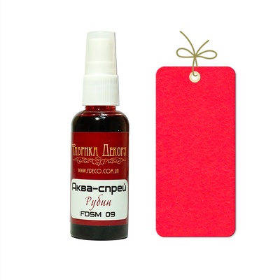 Фарба-спрей "Аква-спрей" Фабрика Декору - Рубіна, 50 мл