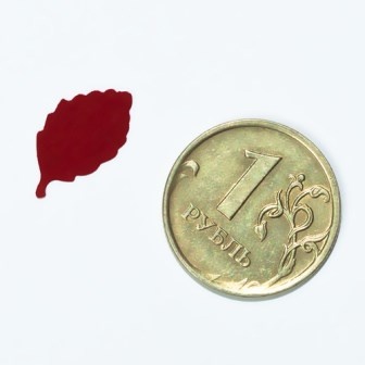 Фигурный компостер Листик розы, 1,5см HCP 105.013