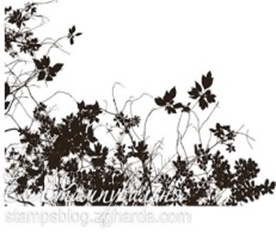 Акриловый штамп FL018 Цветы, размер 6,1 * 4,1 см