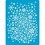 Трафарет - Фабрика Декора - Снежный фон, 20смХ15см