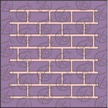Чипборд Фон "Цегляна стіна" №2, 10х10 см