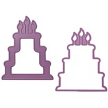 Ножи от Cheery Lynn Designs - Birthday Cake Shaker Die Set, 76 x 86 мм