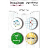 Набор скрапфишек Фабрика Декору из 4 шт., набор 174